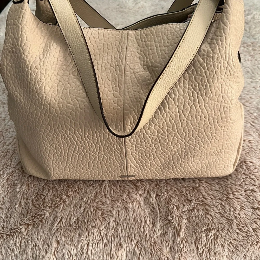 Vince Camuto Pebbled Tan Shoulder Bag - Picture 1 of 6